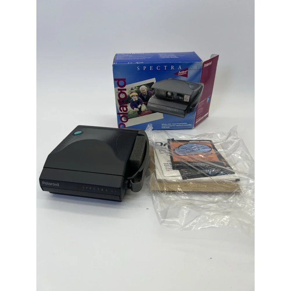 CIB Polaroid Spectra AF Instant Film Photo Camera With Box Vintage‎